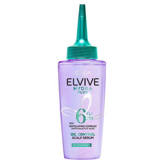 L'Oréal Paris Elvive Hydra Pure Exfoliating Pre Shampoo Scalp Serum for Oily Scalp & Roots 102ml GOODS Sainsburys   
