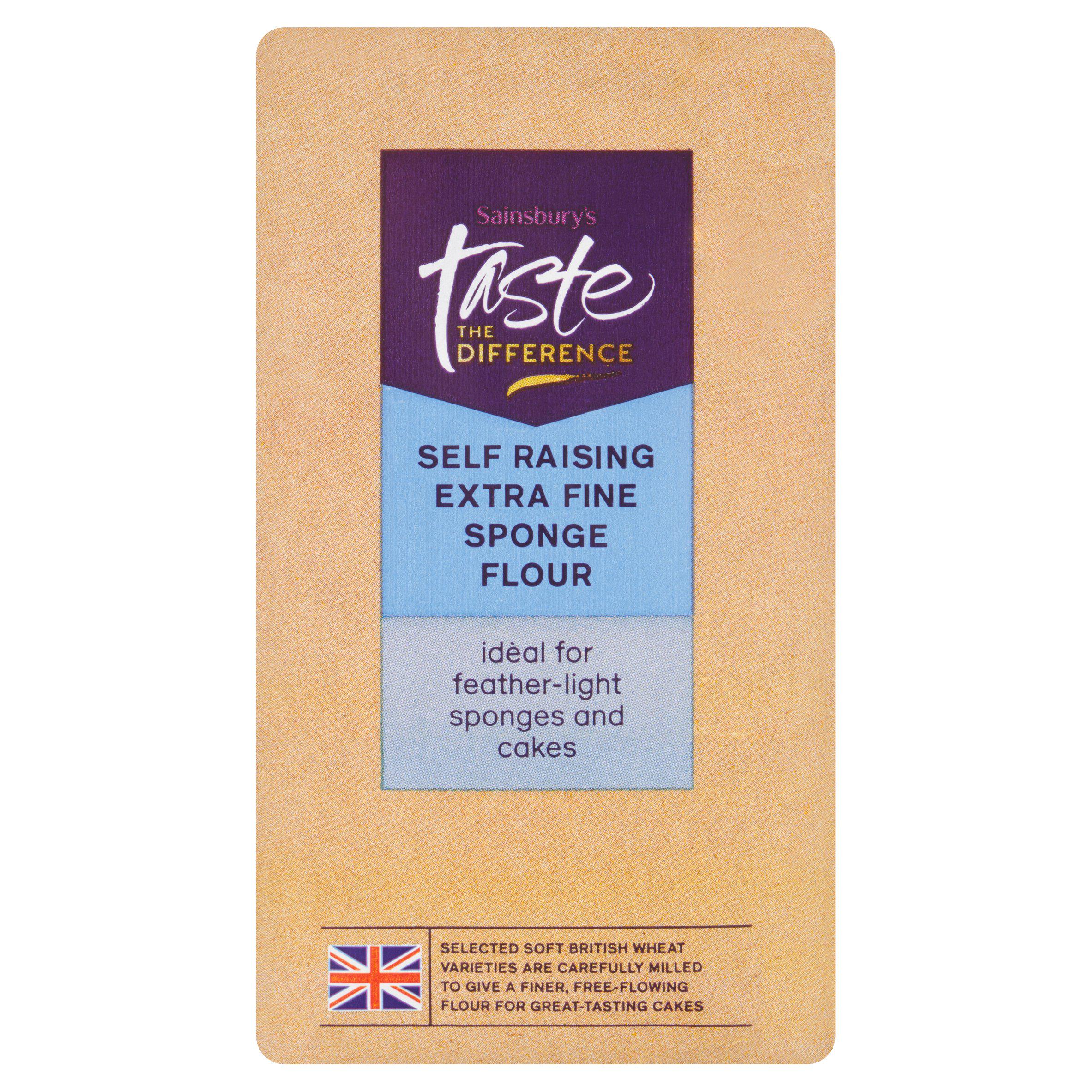Sainsbury's Taste the Difference extra fine sponge flour 1kg, imported from the UK