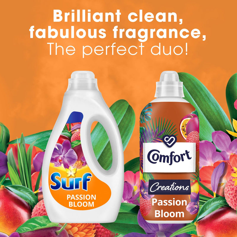Surf Passion Bloom concentrated laundry washing liquid 1.188L (British brand)