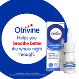 Otrivine Blocked Nose Relief nasal spray decongestant 10ml, imported from the UK