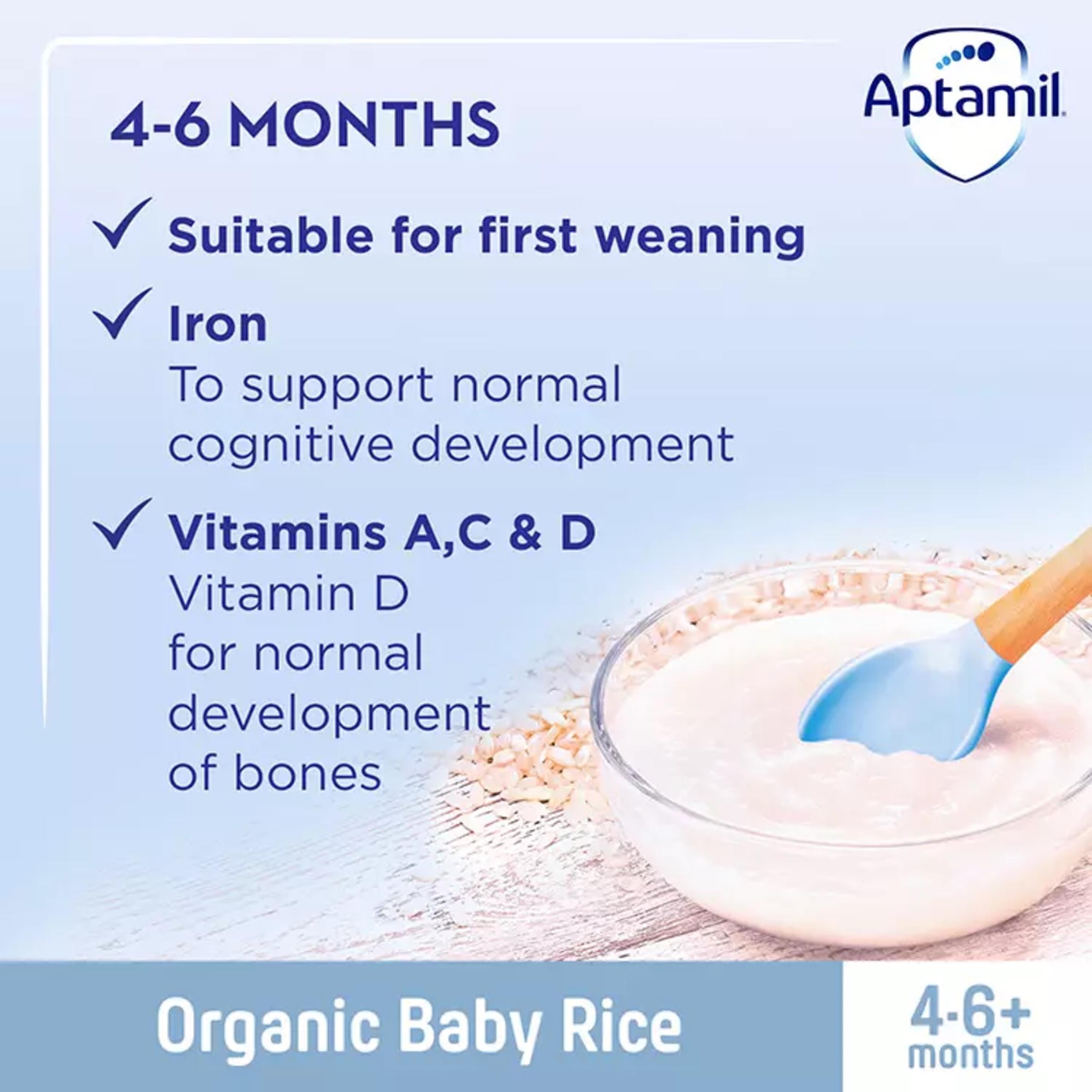 Aptamil organic baby rice 100g (British brand)
