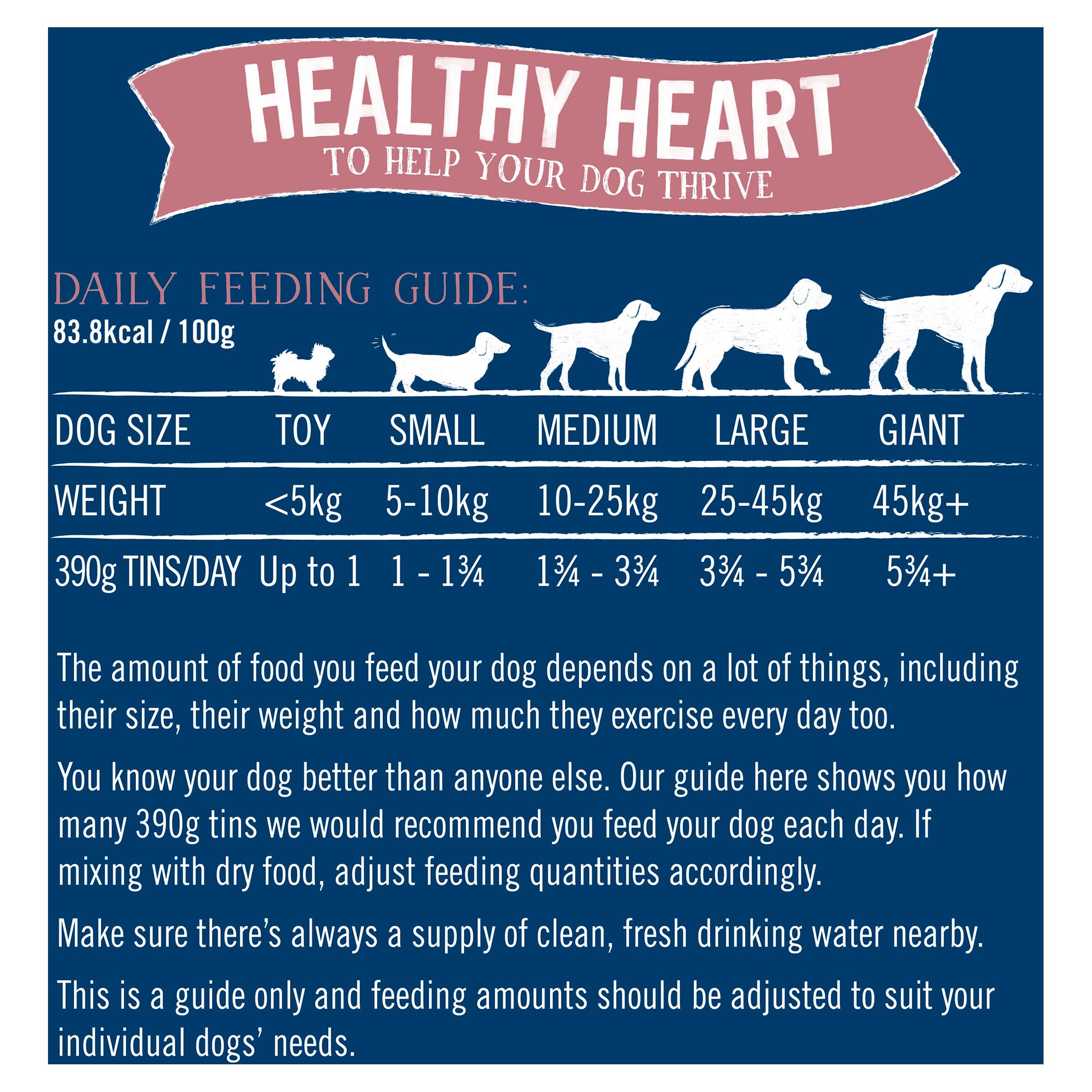 Butcher's Healthy Heart dog food tins 6x390g - British product