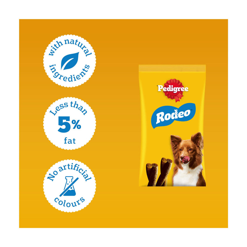 Pedigree dog treats Rodeo Beef Sticks 123g - British product