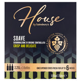 Sainsbury's House Soave white wine box 2.25L - British product