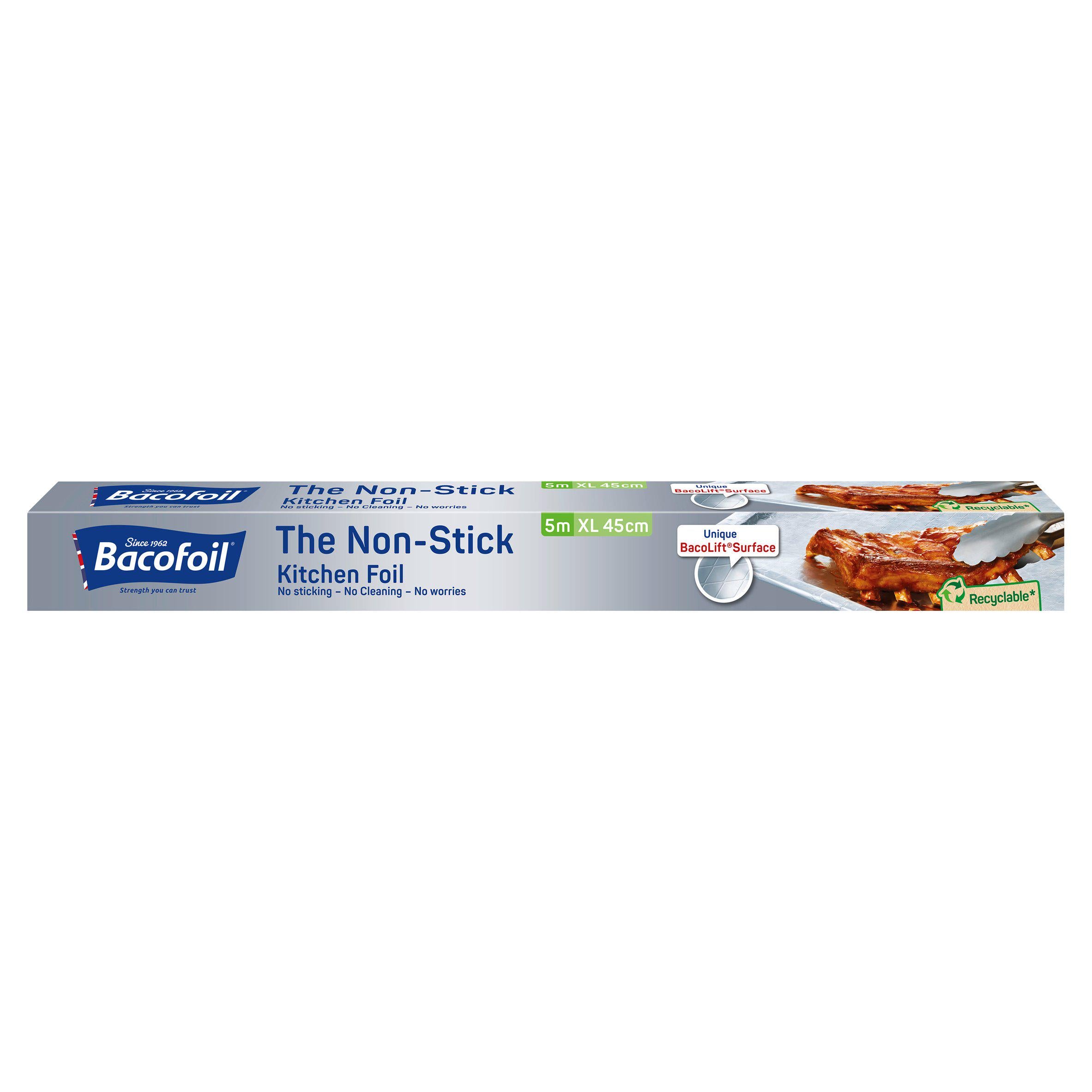 Bacofoil non-stick aluminium foil roll 450mmx5m, UK version