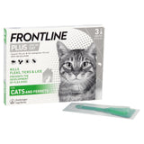 Frontline Plus cat flea treatment 3 doses (British brand)