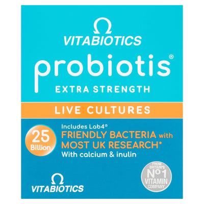 Sainsburys Vitabiotics Probiotis 25 Billion Vegan Capsules Digestive Health Support 30 Count- Buy online at McGrocer