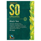 Sainsbury's SO Organic tea bags 80 pack 250g, imported from the UK