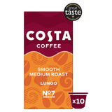 Costa Coffee smooth medium roast Lungo capsules 10pack (British brand)