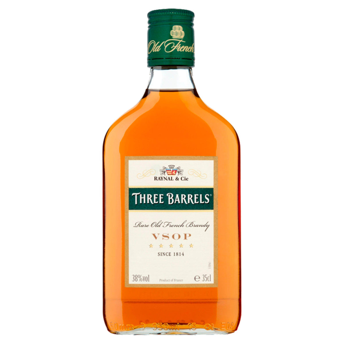 Three Barrels VSOP brandy 35cl - British product
