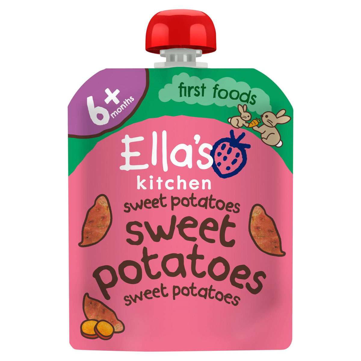 Ella's Kitchen organic sweet potatoes pouch 70g - British product