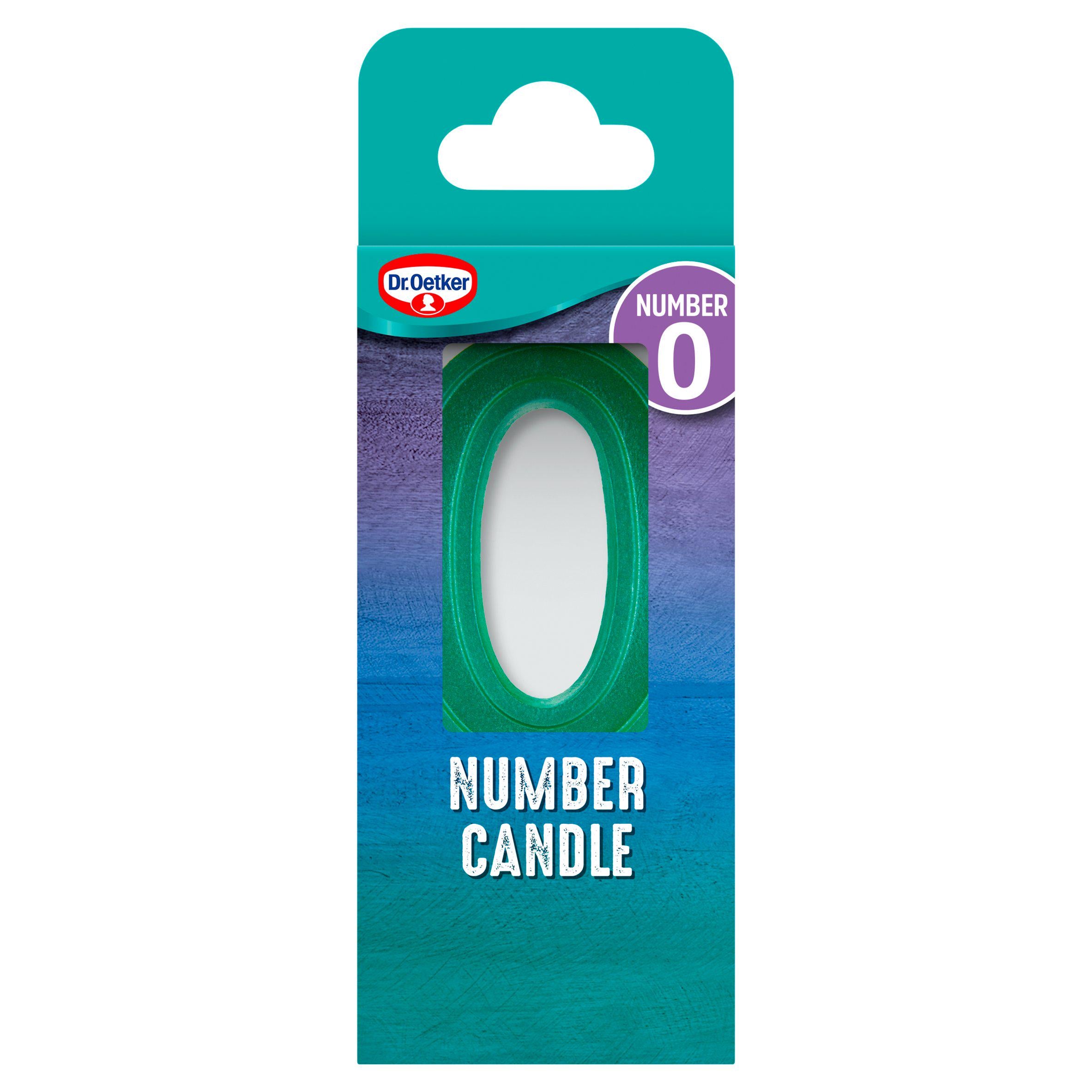 Dr. Oetker Number 0 Candle For Cake Decoration - British product