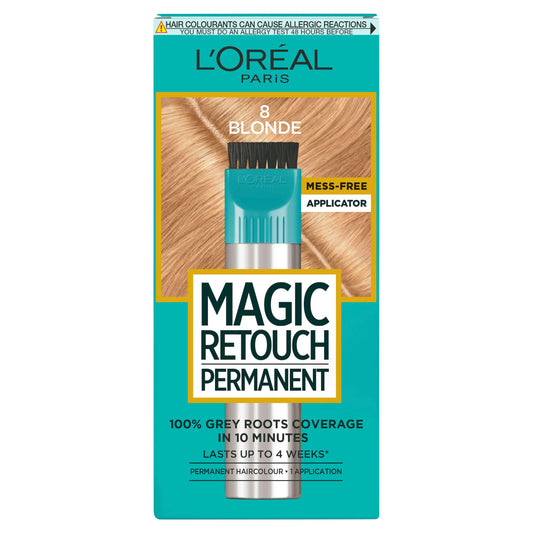 L'Oréal Magic Retouch Permanent Root Concealer Touching Up Blonde 8 Grey Hair Dye GOODS Sainsburys   