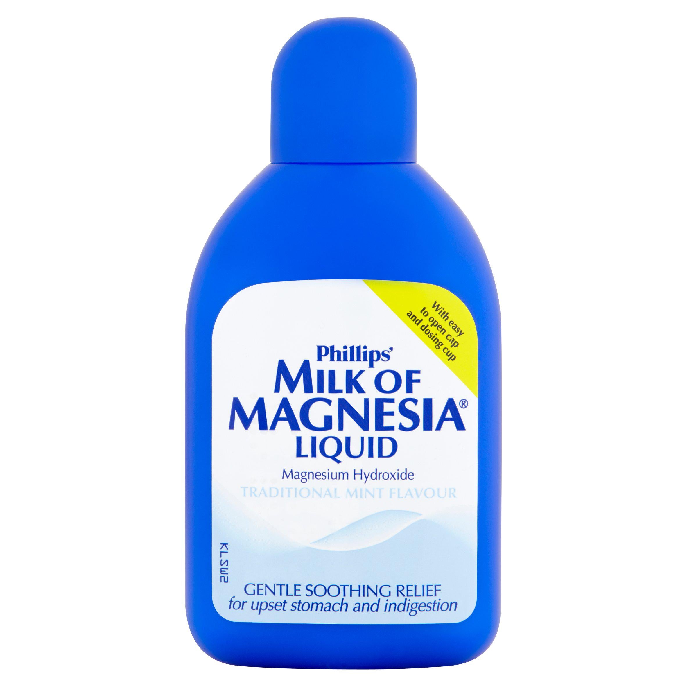 Phillips Milk of Magnesia liquid 200ml (British brand)