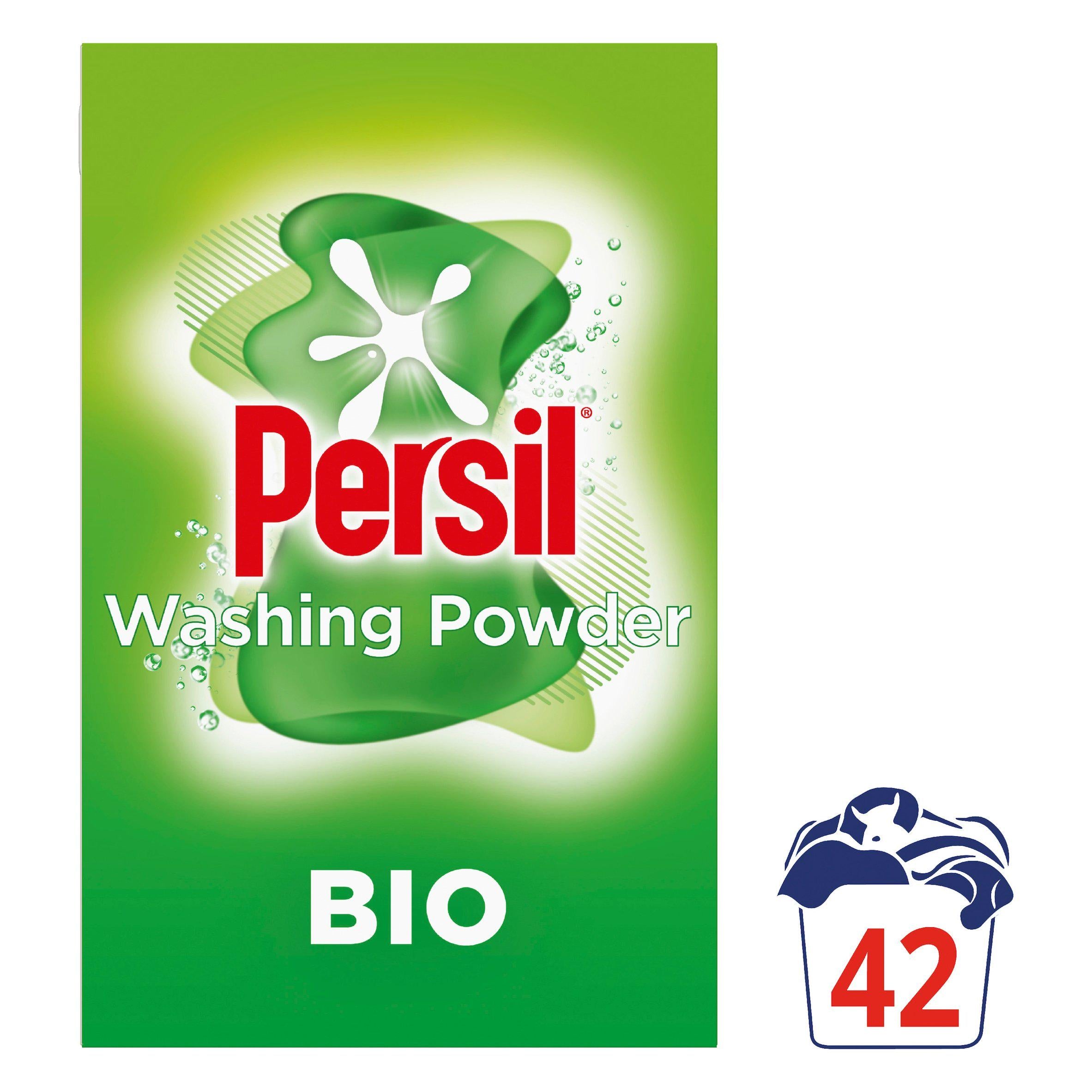 Persil laundry detergent powder Bio 2.1kg 42 washes, imported from the UK