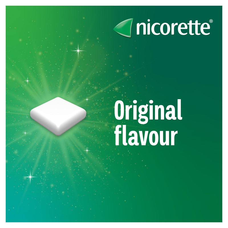 Nicorette gum pieces original flavour 2mg 105 pieces - British product