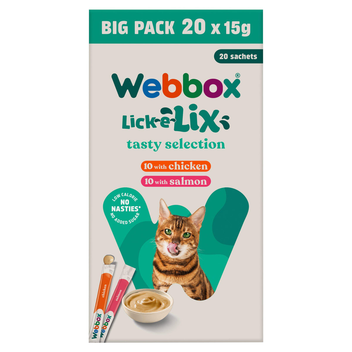 Webbox Lick-e-Lix cat treats 20 x 15g (British brand)