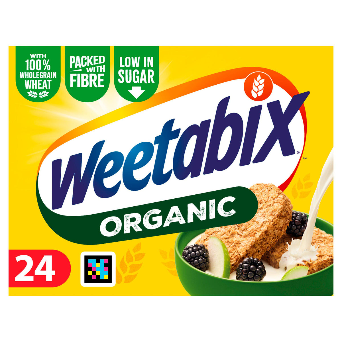 Weetabix organic whole wheat cereal 24 biscuits - British product