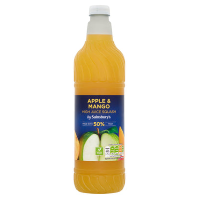 Sainsburys Sainsbury's Apple & Mango High Juice Squash 1L- Buy online at McGrocer