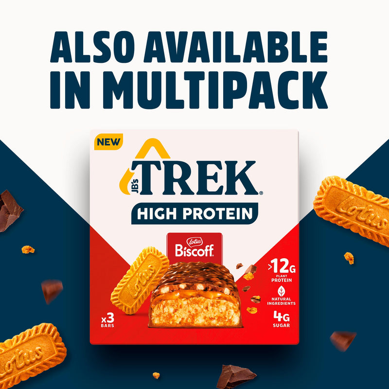 Trek High Protein Bar Biscoff 44g (British brand)
