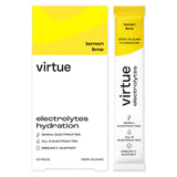 Virtue lemon lime electrolyte sachets 12x5g, imported from the UK
