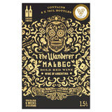 The Wanderer Malbec bold red wine 1.5L box (British brand)