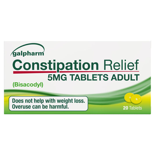 Galpharm Entrolax Bisacodyl Constipation Relief Tablets  x20 5mg GOODS Sainsburys   