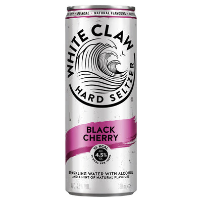 Sainsburys White Claw Hard Seltzer Black Cherry 330ml- Buy online at McGrocer