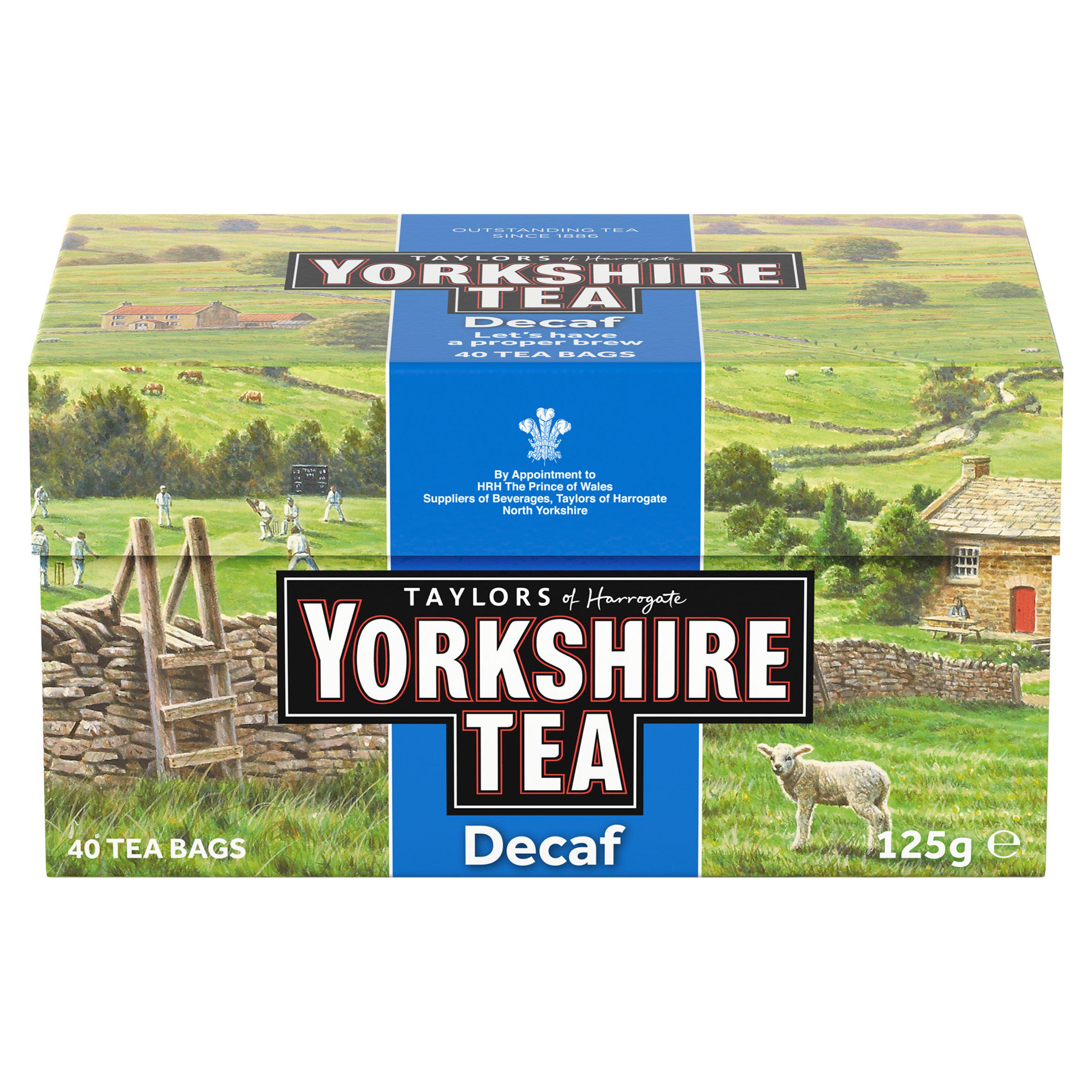 Taylors of Harrogate decaf tea 40 bags 125g, UK version