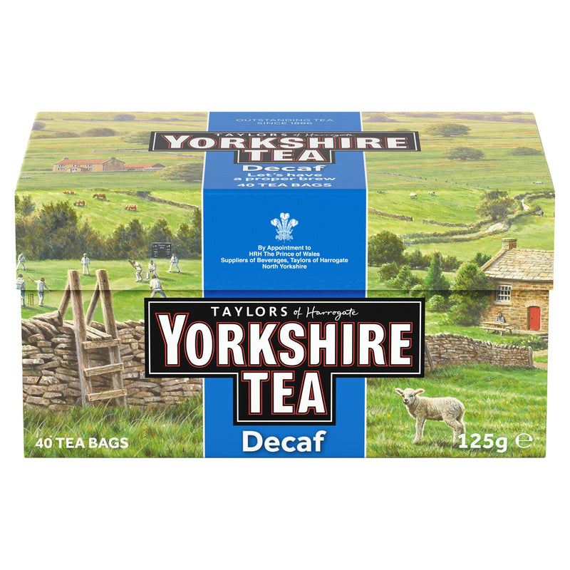 Taylors of Harrogate decaf tea 40 bags 125g, UK version