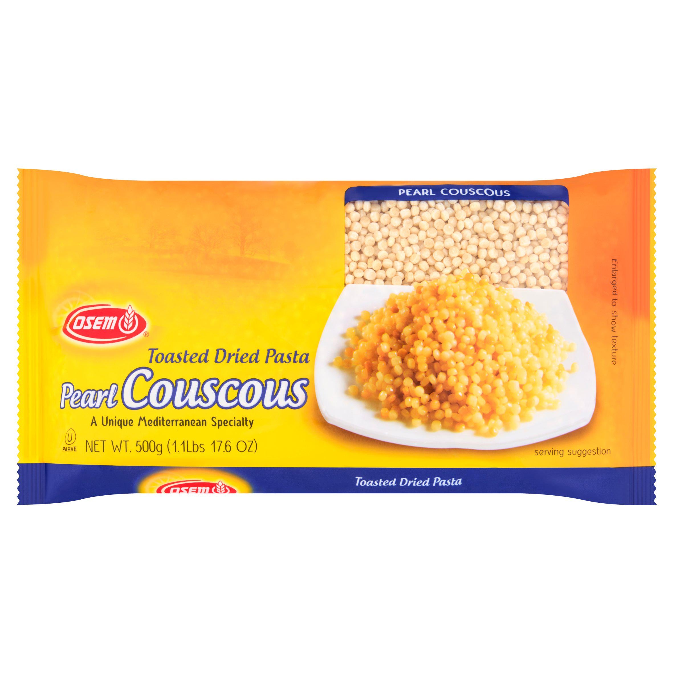 Osem Toasted Couscous Pearl 500g, imported from the UK