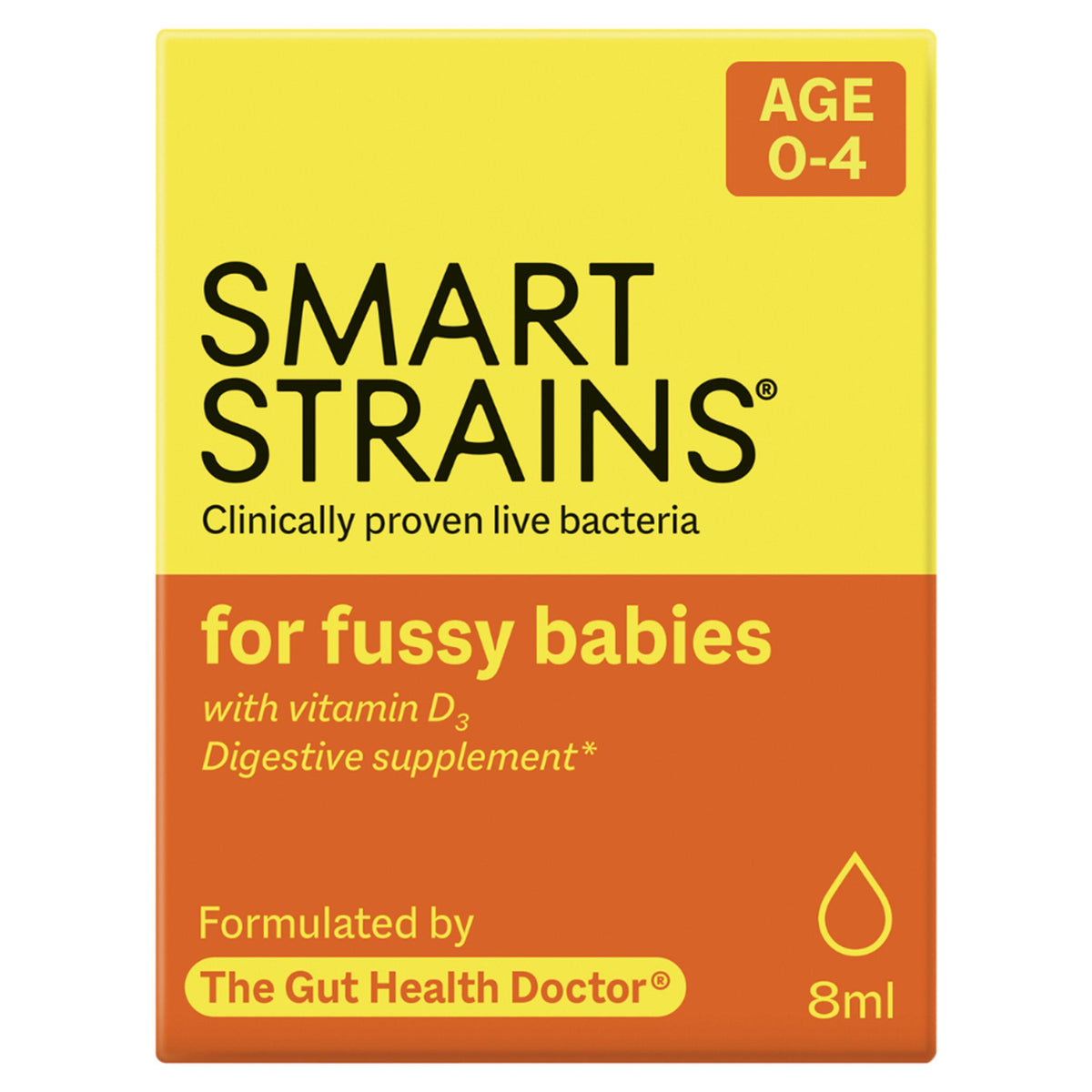 Smart Strains baby probiotic drops 8ml, UK version