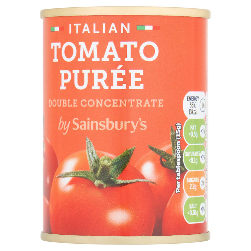 Sainsbury's tomato purée double concentrate 142g, UK version
