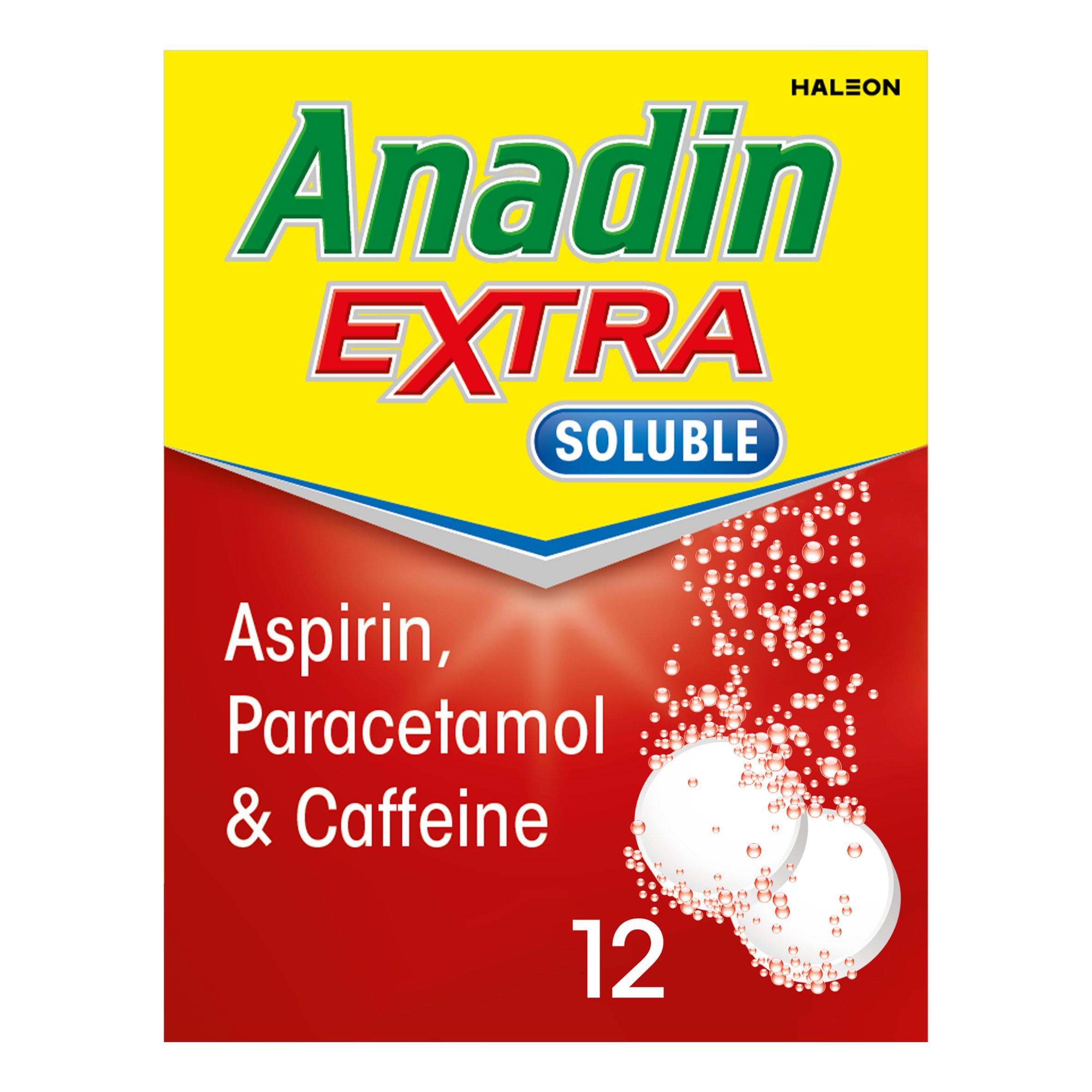 Anadin Extra Soluble 12s (British brand)