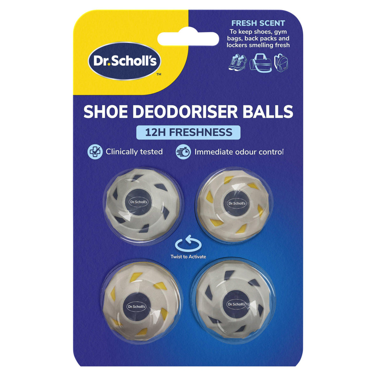 Dr. Scholl's shoe deodoriser balls 3g - British product