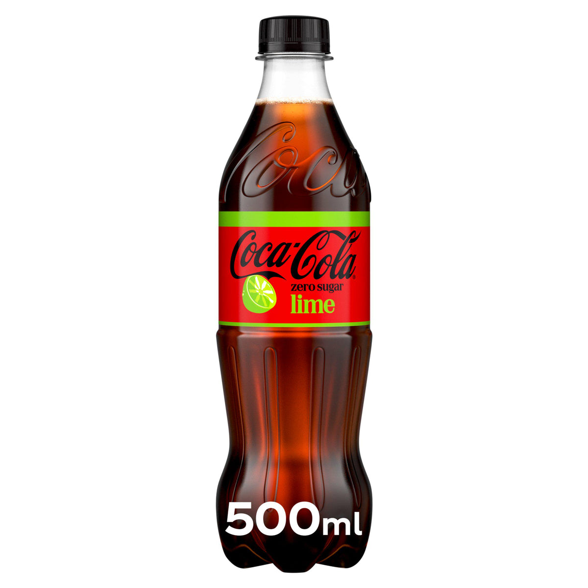 Coca-Cola Zero Sugar Lime soft drink 500ml, UK version
