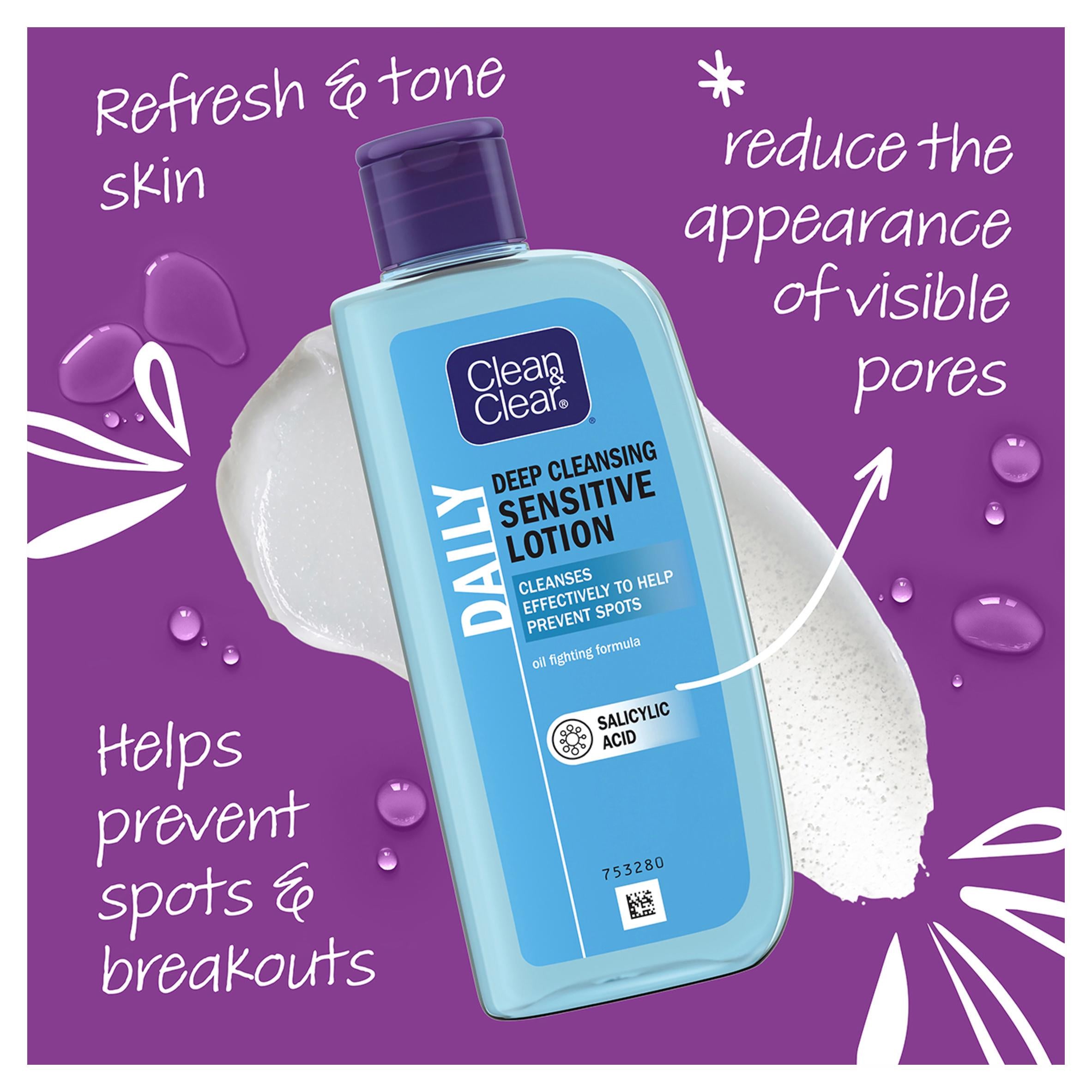 Clean & Clear deep cleansing lotion sensitive skin 200ml - British product