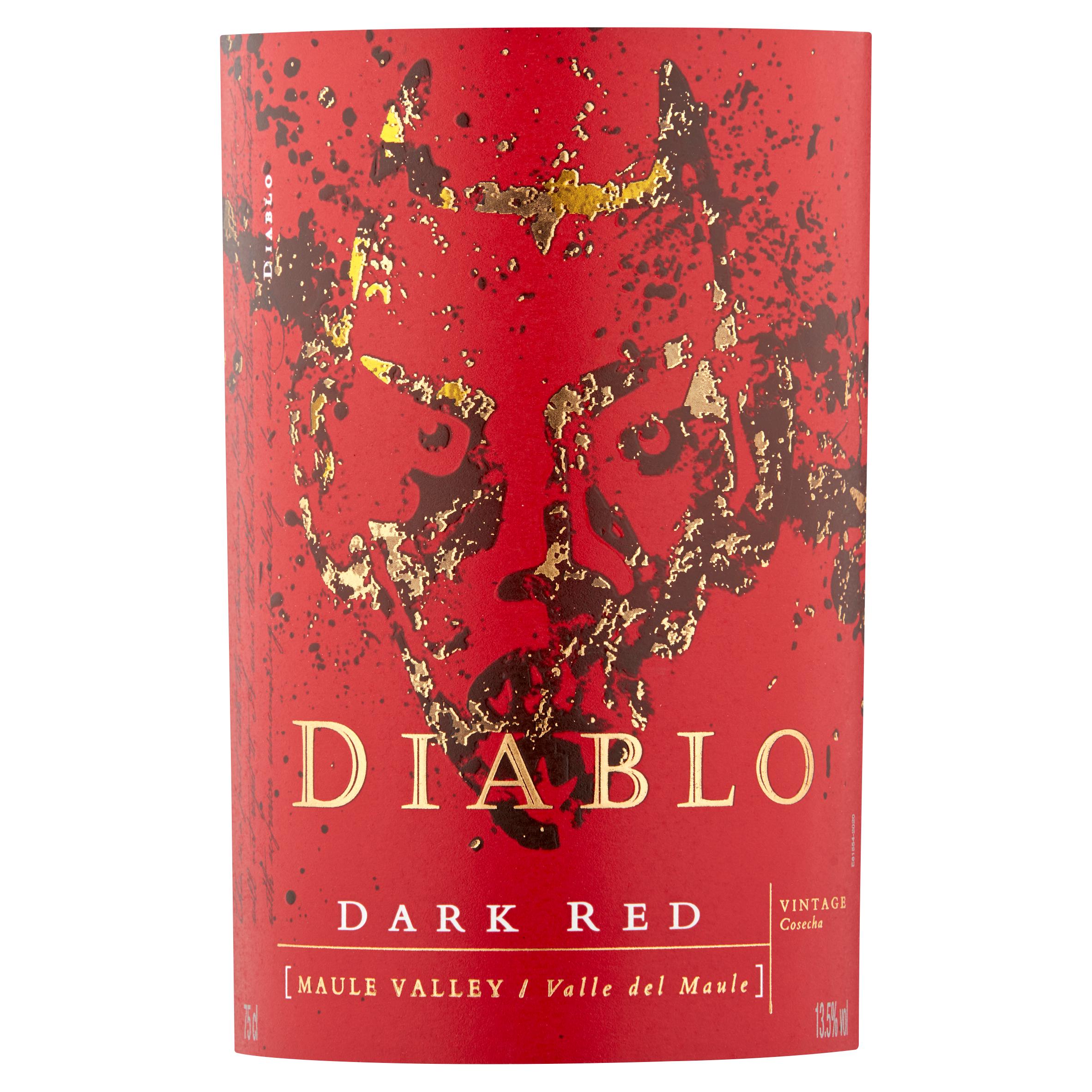 Diablo Dark Red Wine 75cl, imported from the UK