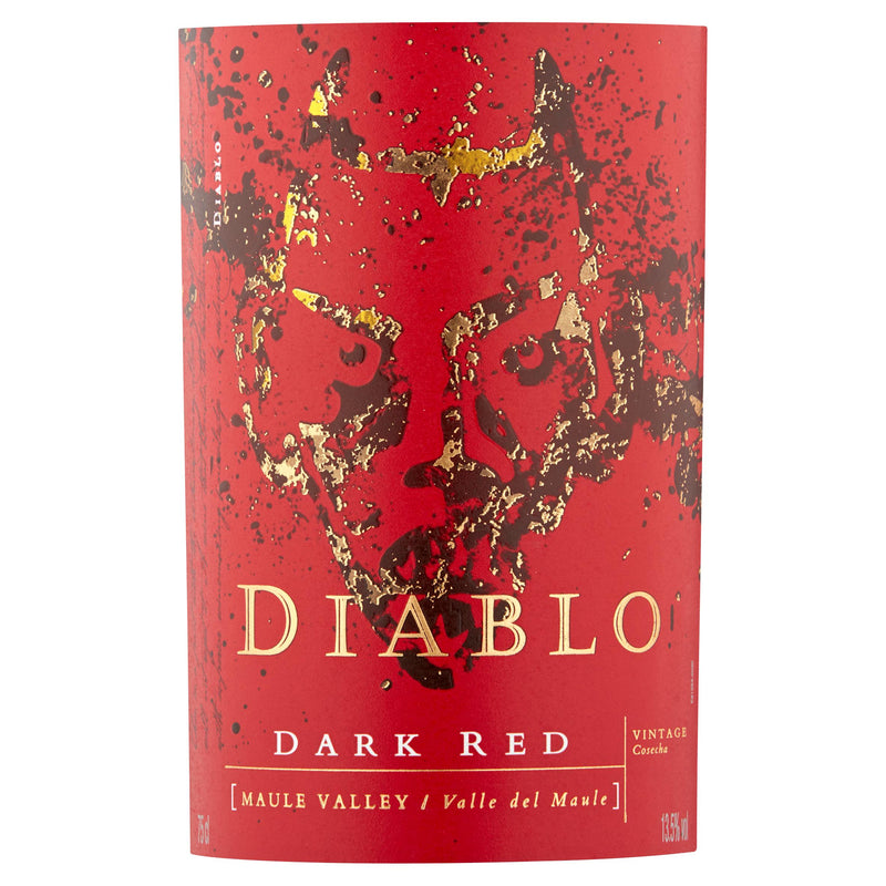 Diablo Dark Red Wine 75cl, imported from the UK
