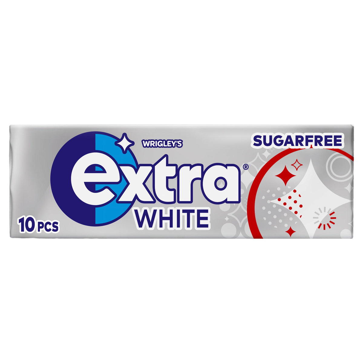 Extra White chewing gum sugar free 10 pieces 14g - British product