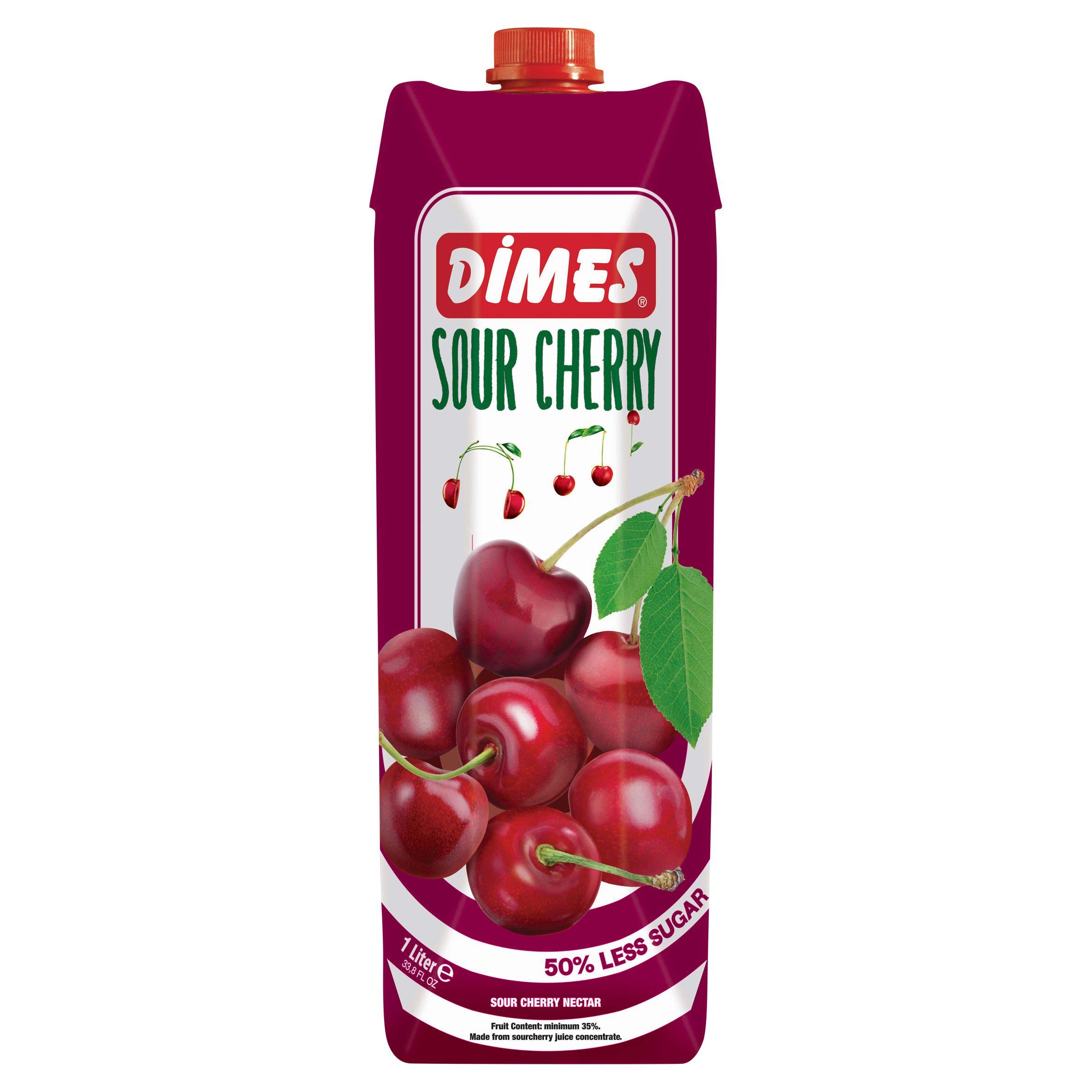 Dimes sour cherry juice nectar 1L bottle - British product