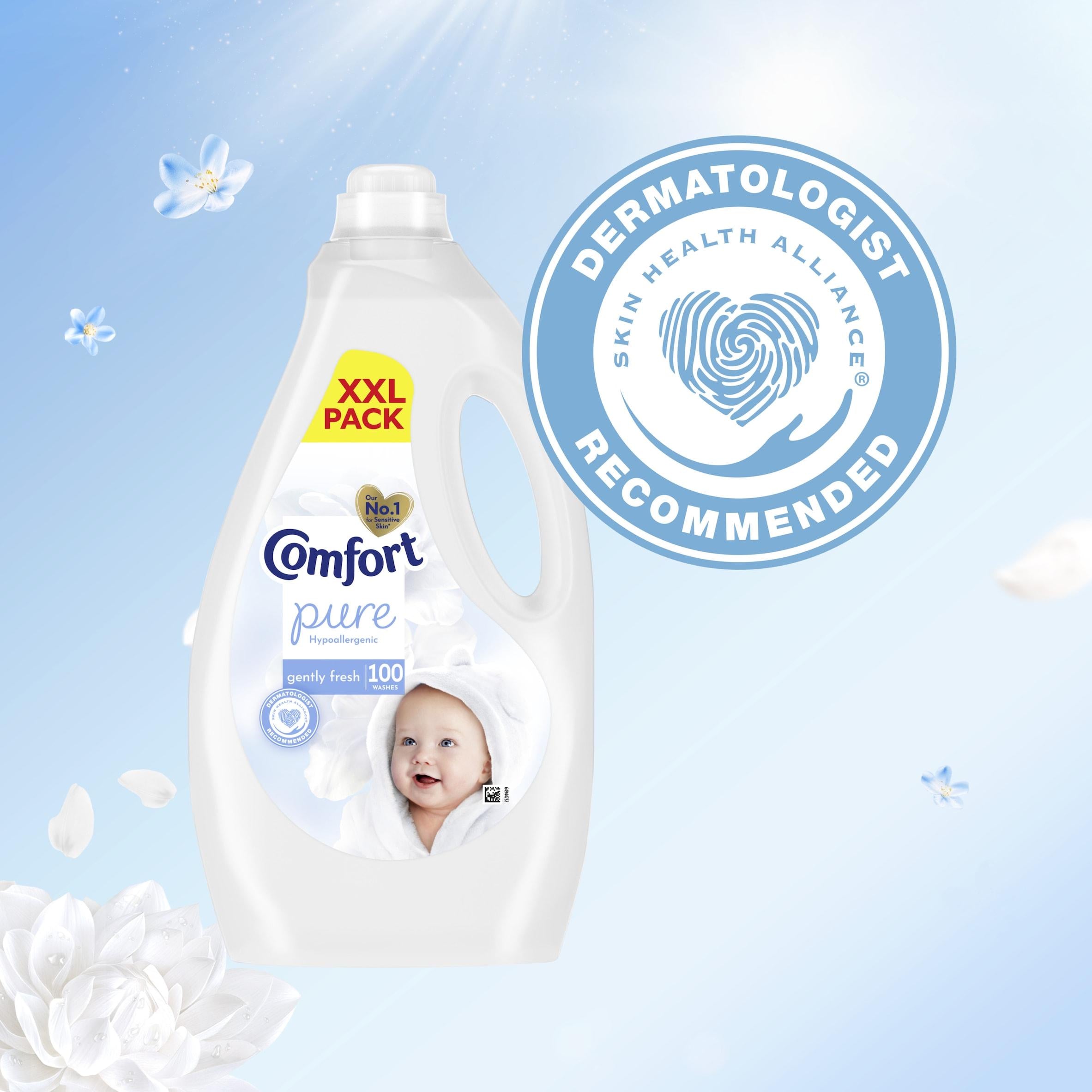 Comfort Pure Gently Fresh fabric conditioner 3L, imported from the UK