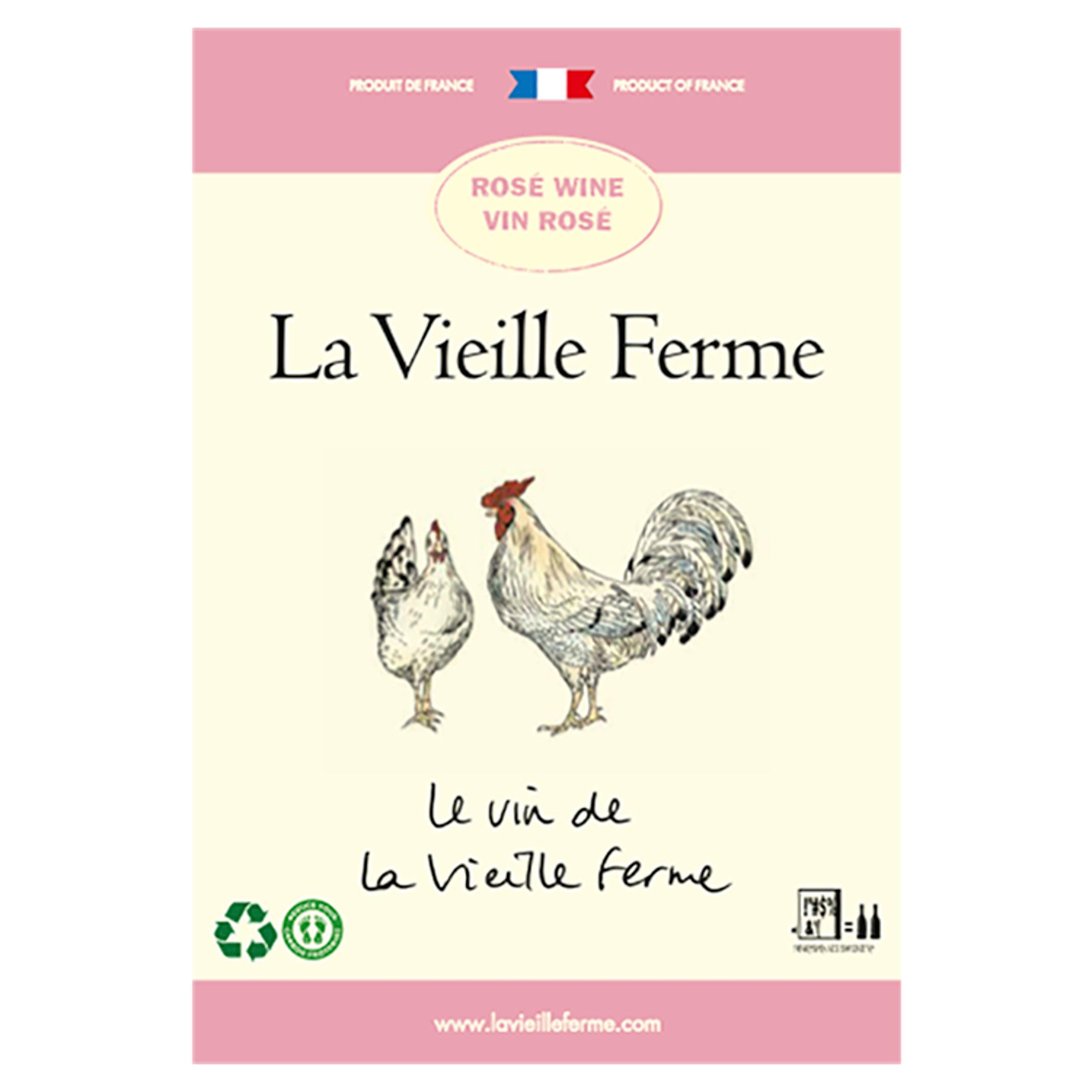 La Vieille Ferme rosé wine 1.5L bag in box, UK version