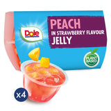 Dole Peach in Strawberry Jelly fruit snacks 4x123g - British product