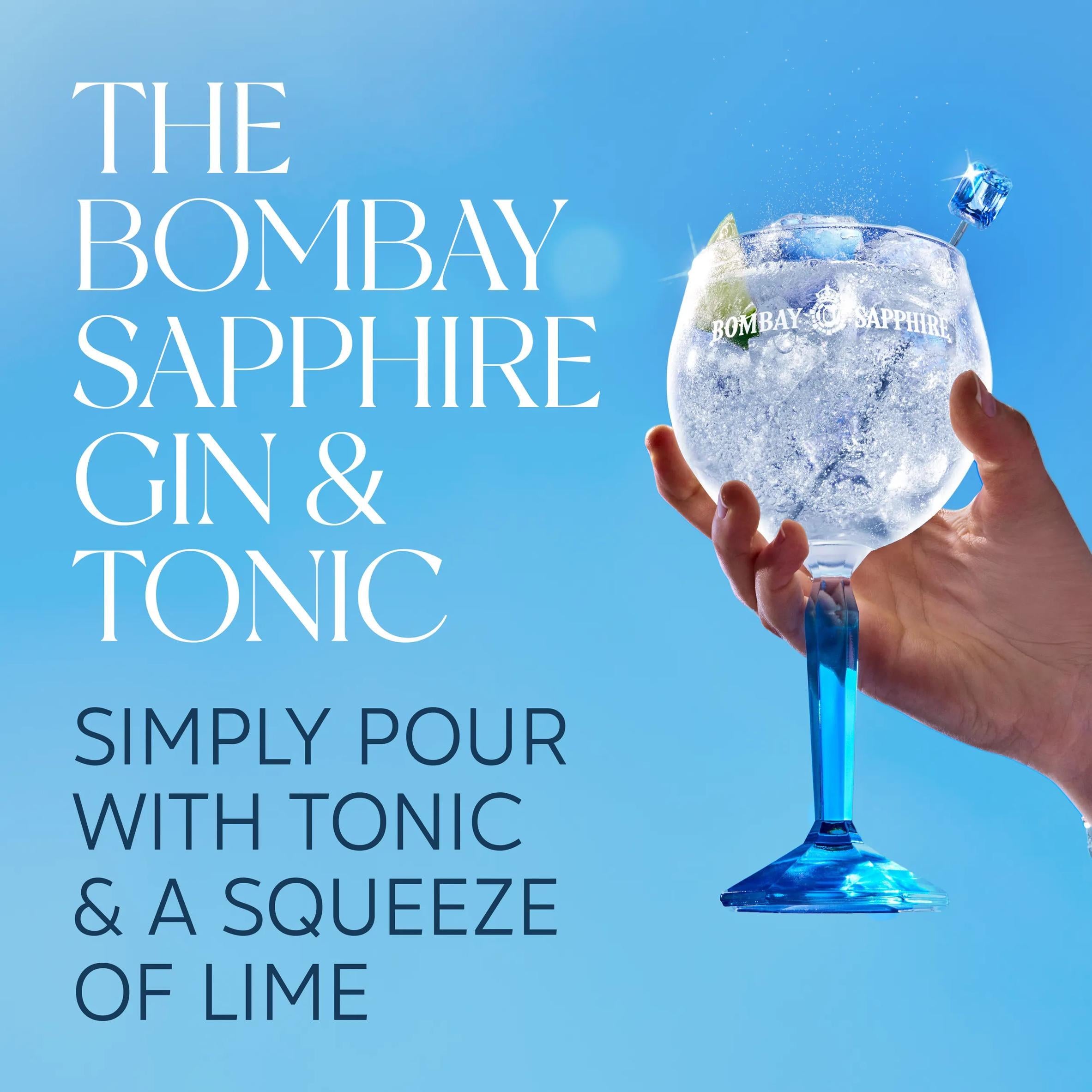 Bombay Sapphire London Dry Gin 50cl - British product