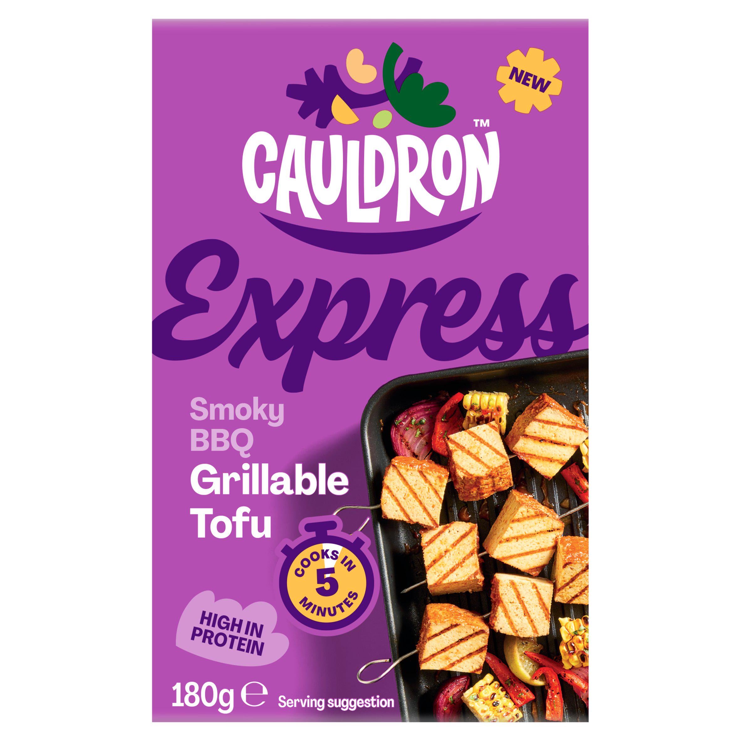 Cauldron smoky BBQ express grillable tofu 180g, imported from the UK