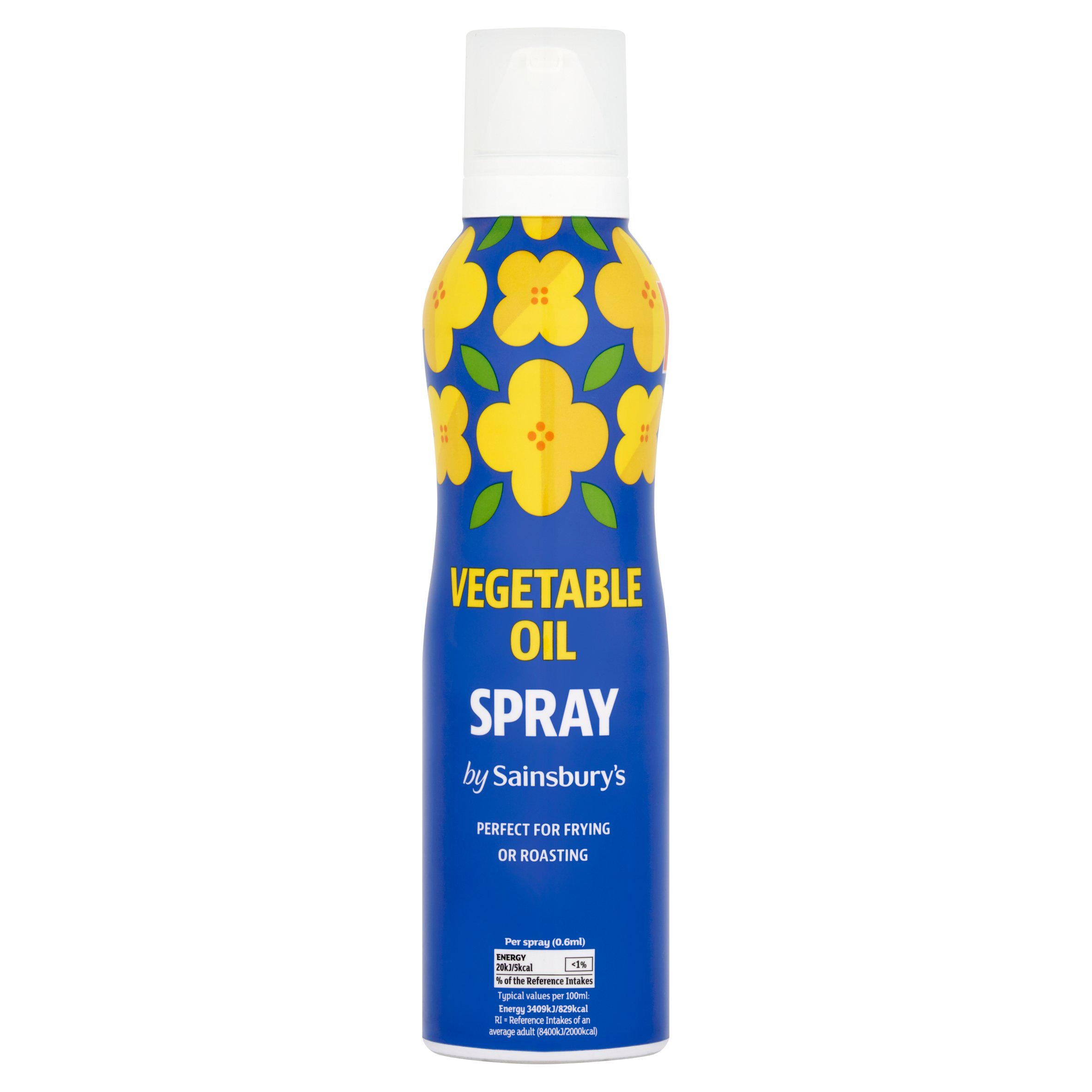 Sainsbury's vegetable oil spray 200ml, imported from the UK