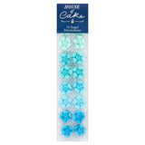 House of Cake blue ombre rose cake decorations x16 (British brand)