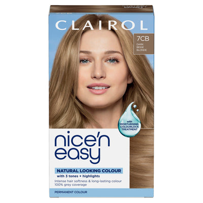 Sainsburys Clairol Nice'N Easy 7CB Dark Beige Blonde Permanent Crème Hair Dye- Buy online at McGrocer