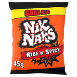 Nik Naks Nice N Spicy corn crisps 45g (British brand)